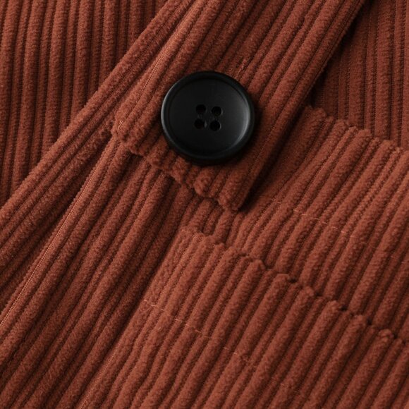 Cider Corduroy Overalls | Small | Orange - Picture 4 of 5